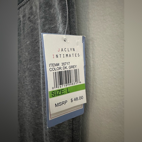 Jaclyn Intimate Pajamas Sleepwear Pants Straight Leg Gray Size Large - Picture 2 of 9